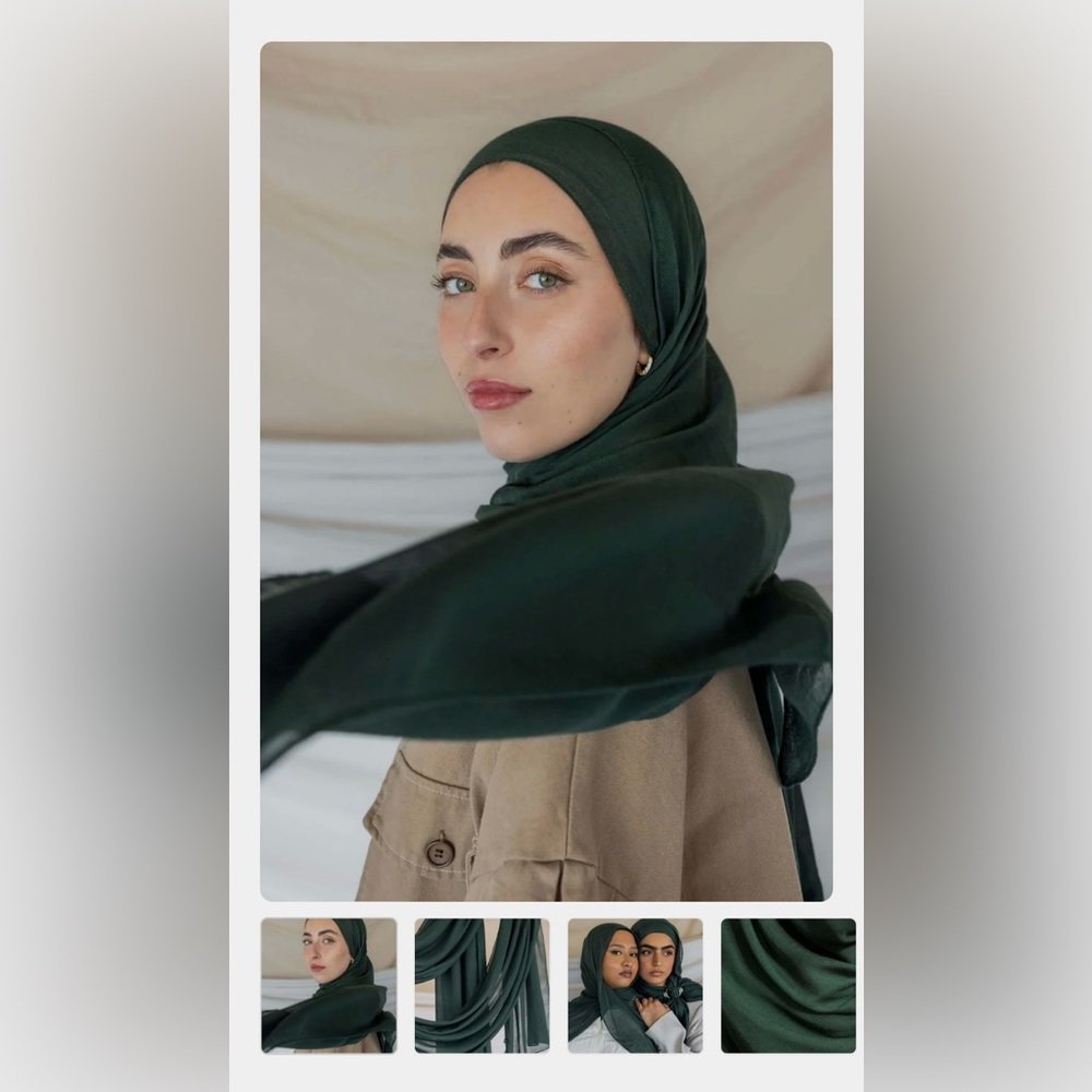 Vela Forest Green Hijab/Scarf- MINI